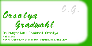 orsolya gradwohl business card